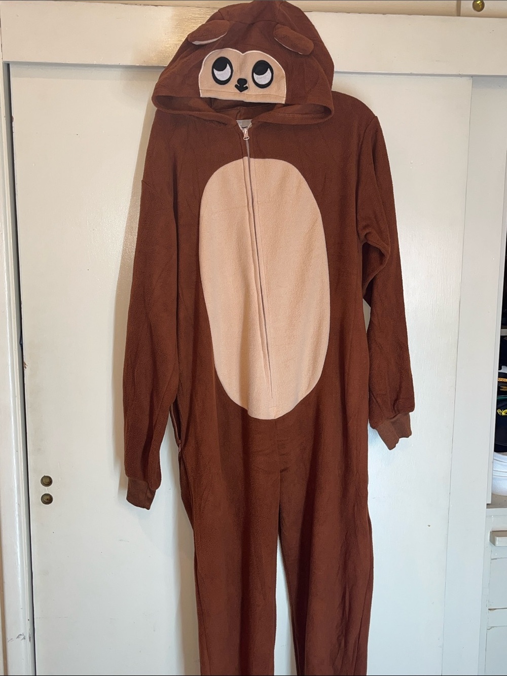 Funzies Brown Animal Hooded Jumpsuit Romper